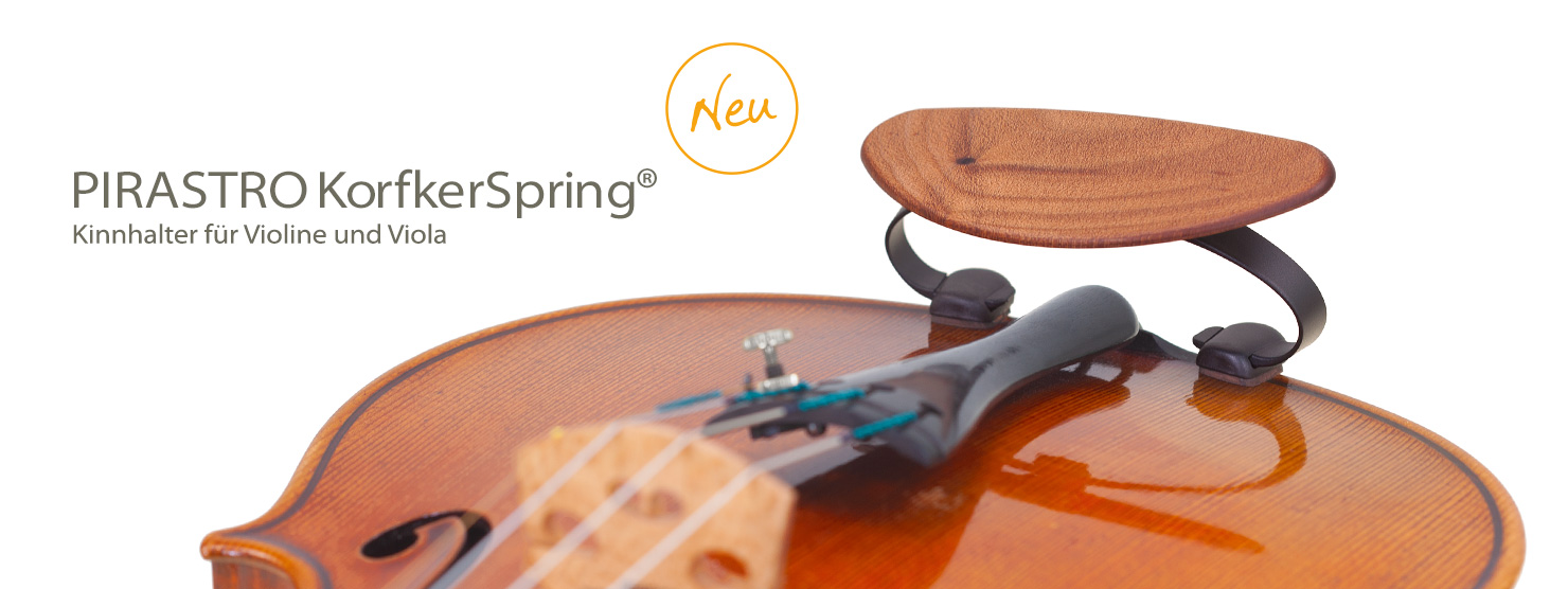 PIRASTRO KorfkerSpring® Kinnhalter für Violine und Viola PIRASTRO KorfkerSpring® für Violine and Viola
