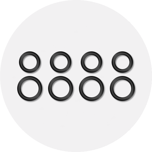 O-Ring-Satz, 2x 4 Stk. für PIRASTRO KorfkerRest® LUNA® Art.-Nr. 701355