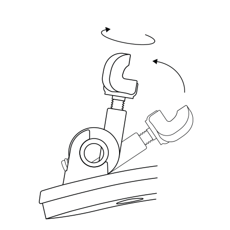 E  Fold out and turn